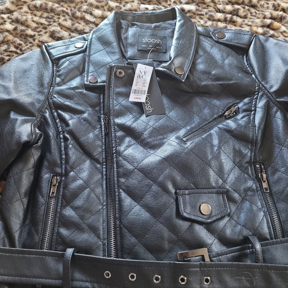 NY & Co Leather Jacket